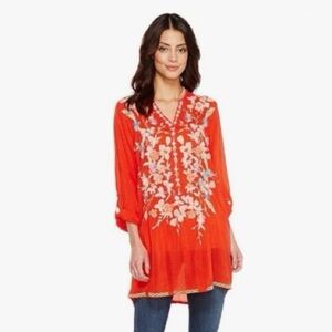 JOHNNY WAS 🪸Floral Embroidered Nikki Tunic